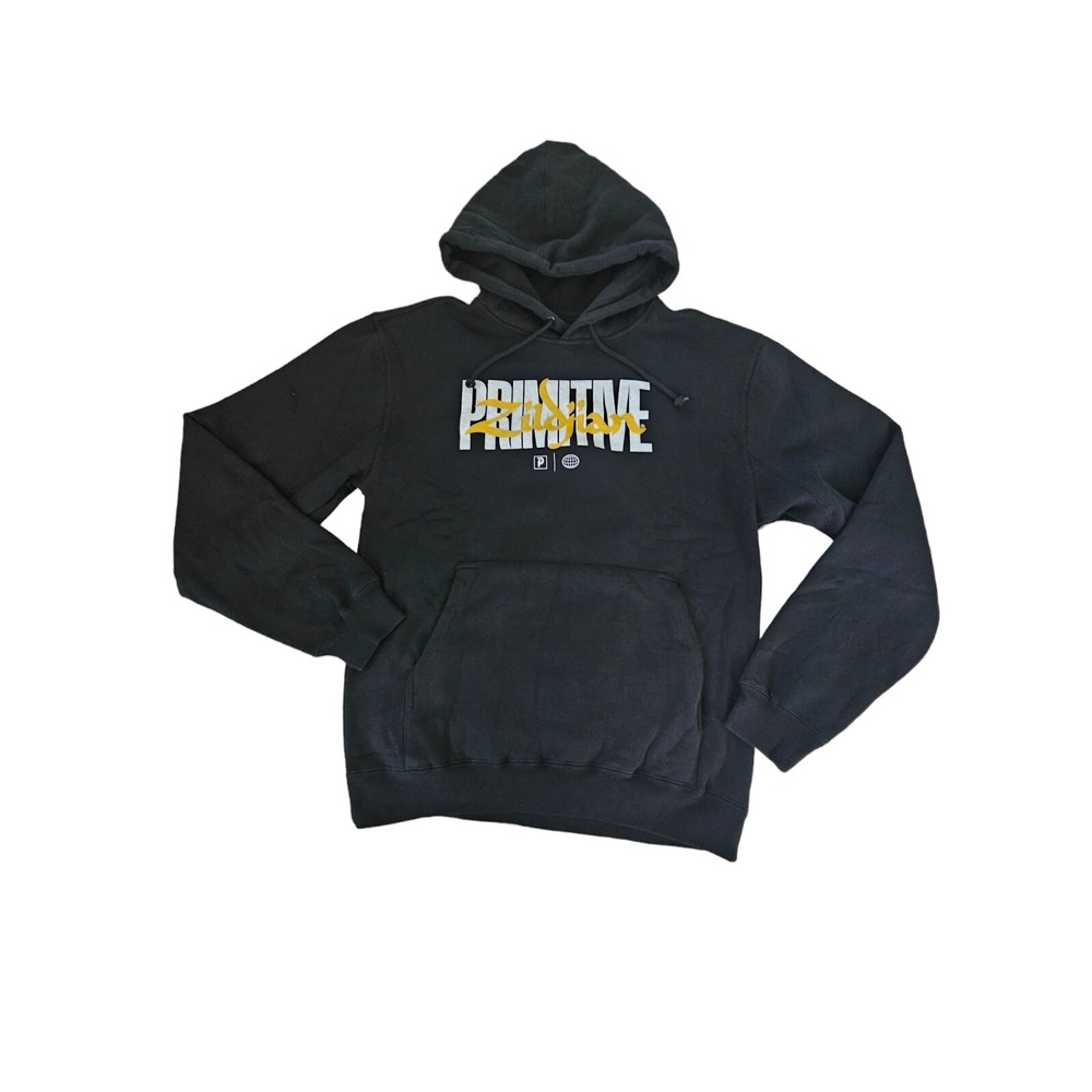 Primitive x Zildjian Hoodie Medium Sweatshirt Skateboard Black Gold Logo Skater